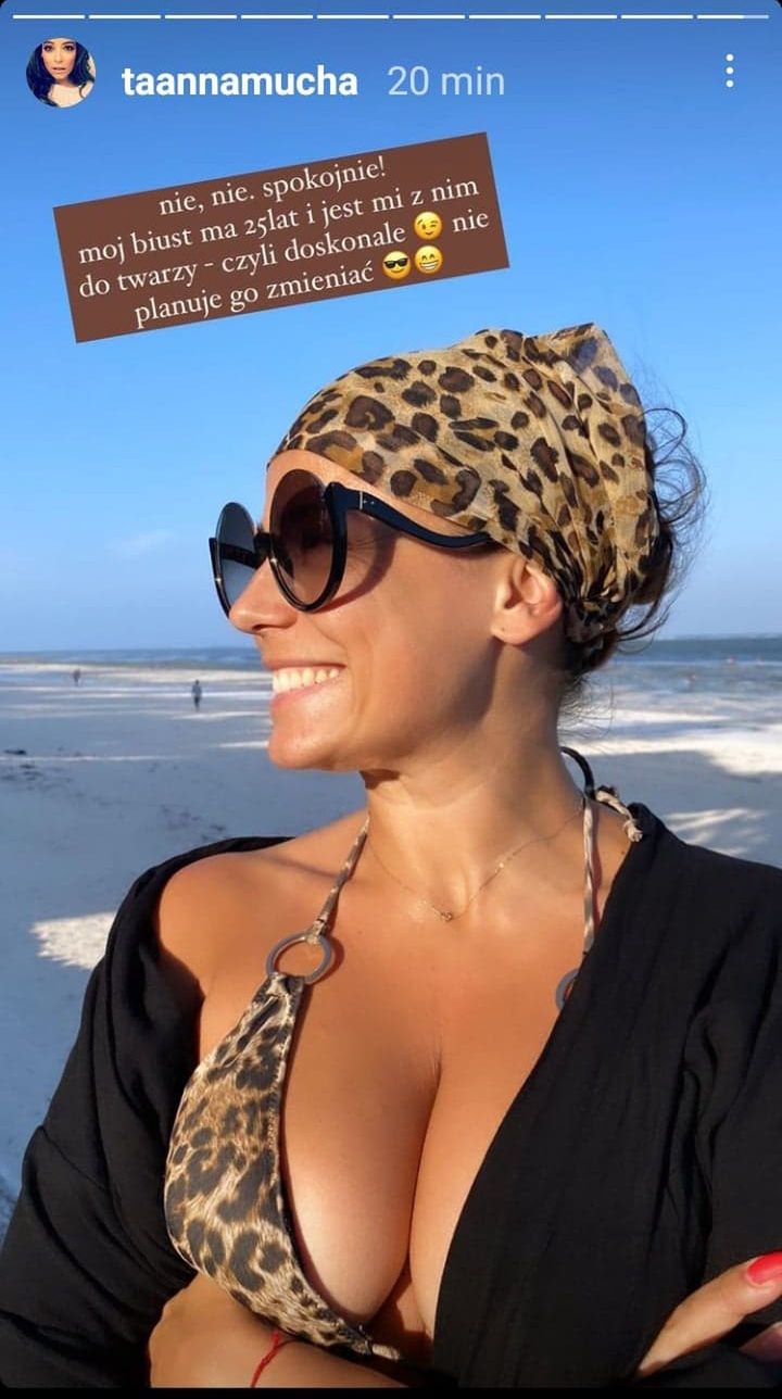 Annie Musze do twarzy z jej biustem
