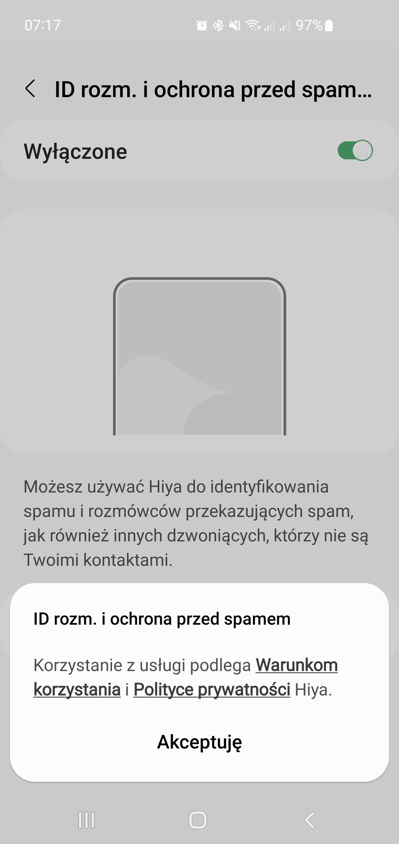 Ustawienia blokowania połączeń w Samsungu