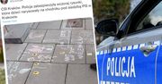 Dzieci rysowały na chodniku przed siedzibą PiS. Przyjechała policja, zabrała kredę i spisała rodziców
