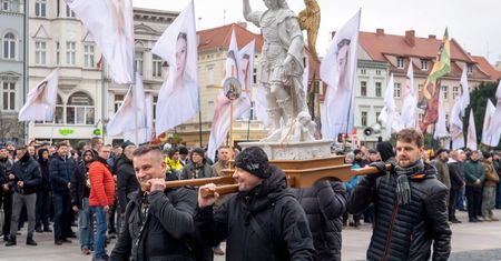 "Największy męski różaniec świata" w Bydgoszczy