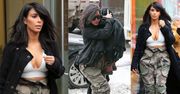 Zimowy strój Kim Kardashian... (ZDJĘCIA)