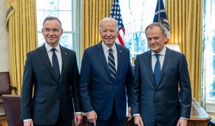 Opublikował zdjęcie z Dudą i Tuskiem. Znaczące słowa Bidena