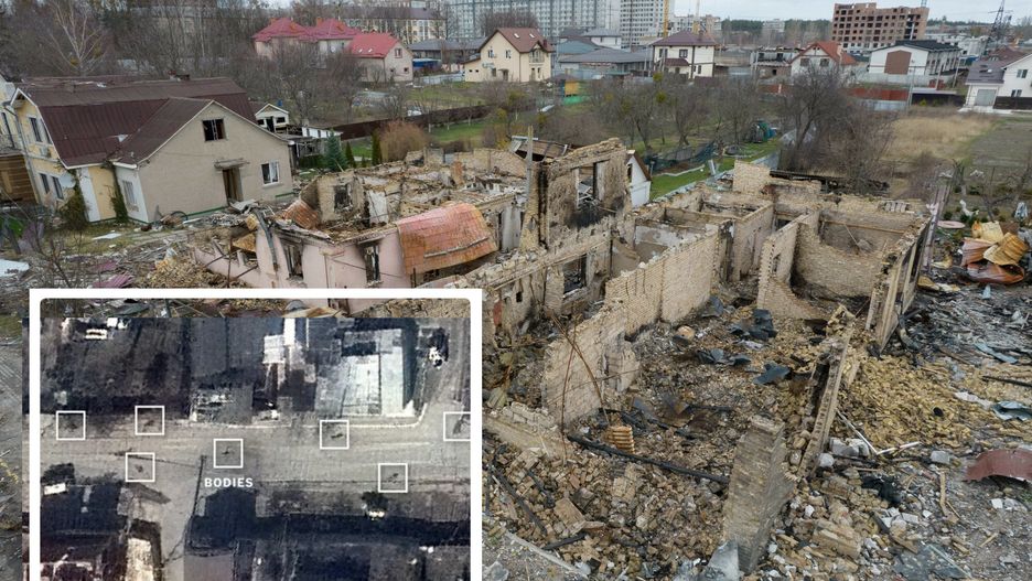 Ciała były rozrzucone wzdłuż ul. Jabłońskiej w Buczy