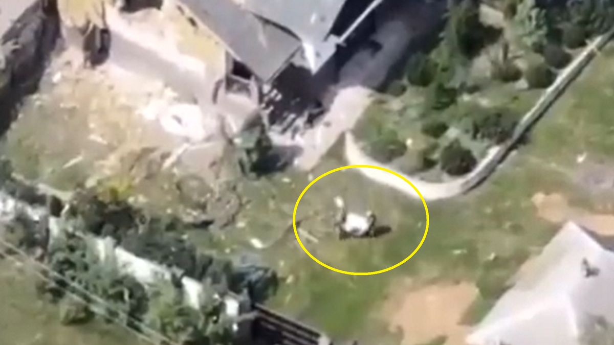 Rosjanie zostali nagrani z powietrza