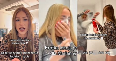 Marianna Schreiber DOSTAŁA Z GAŚNICY przed konferencją patogali. "K**WA, PO**BAŁO CIĘ?!" (WIDEO)