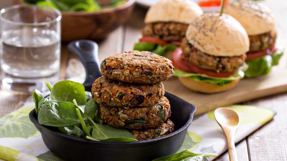 Wegański burger 