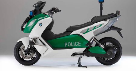 Skutery BMW C Evolution w wersji policyjnej