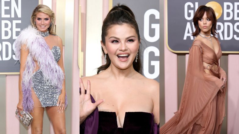 Złote Globy 2023. Gwiazdy błyszczą na gali: Selena Gomez, Jenna Ortega, Heidi Klum (ZDJĘCIA)