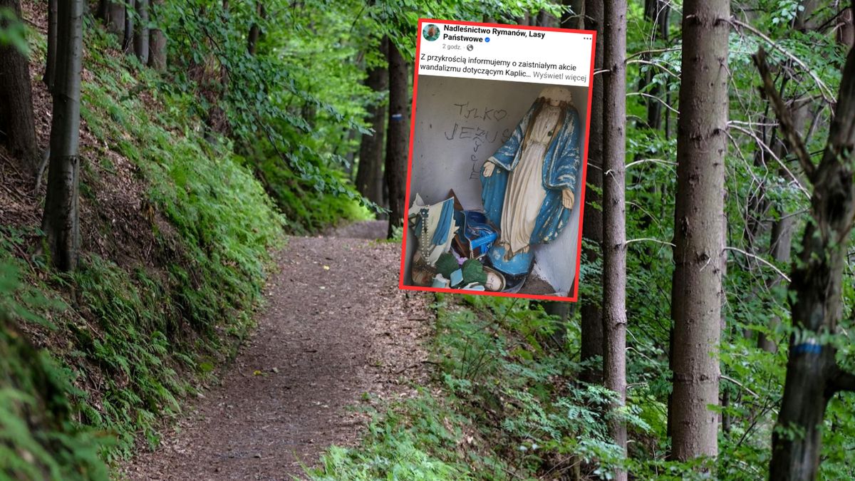 Figura Matki Boskiej została poważnie uszkodzona