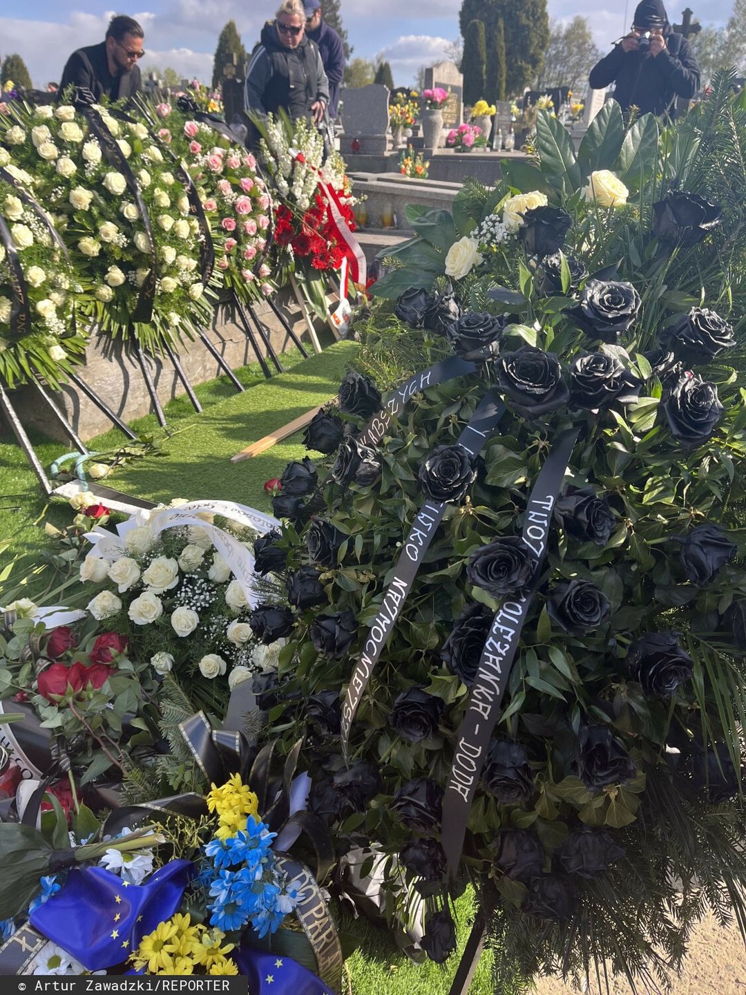Pogrzeb Łukasza Litewki, wieniec