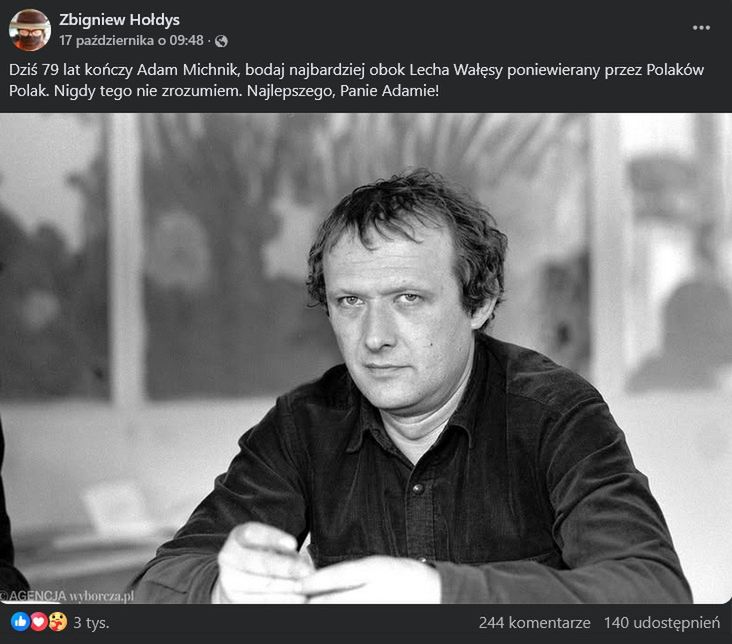 Wpis Zbigniewa Hołdysa