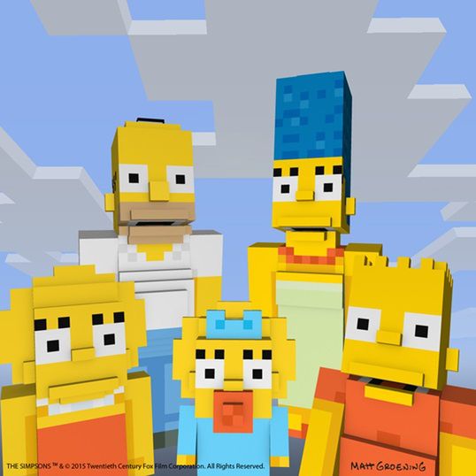 Rodzina Simpsonów pojawi się w Minecrafcie