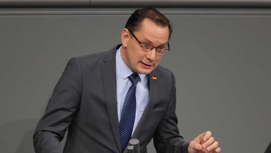 Przewodniczący Alternatywy dla Niemiec Tino Chrupalla (zdj. arch.)
