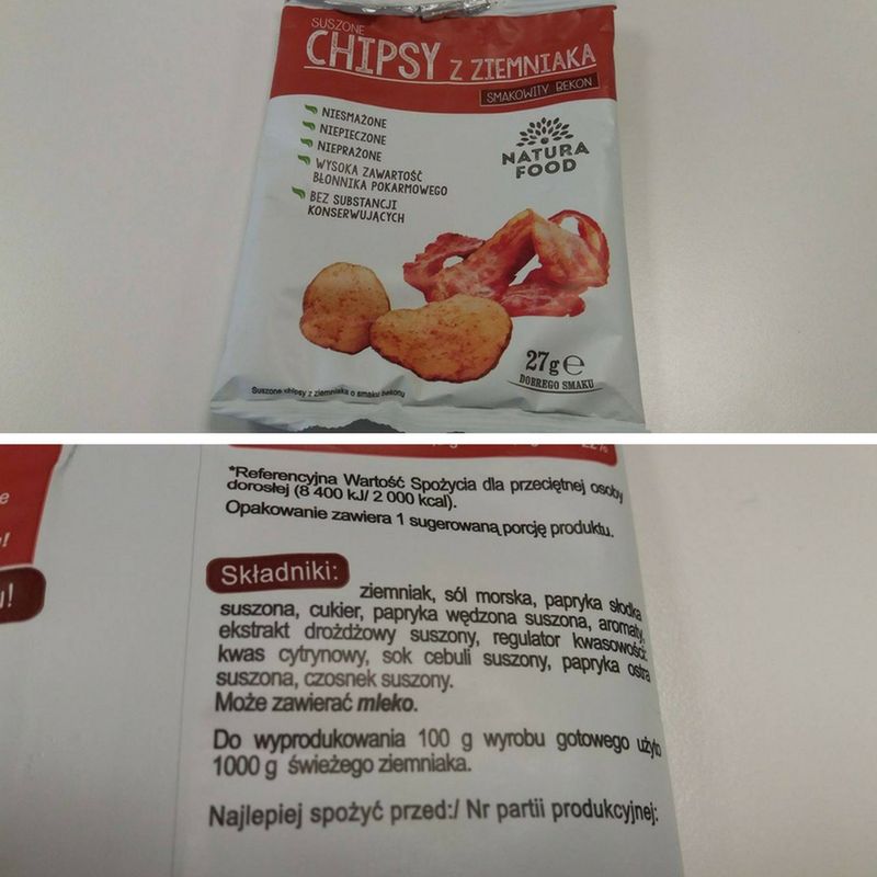 Suszone chipsy z Biedronki