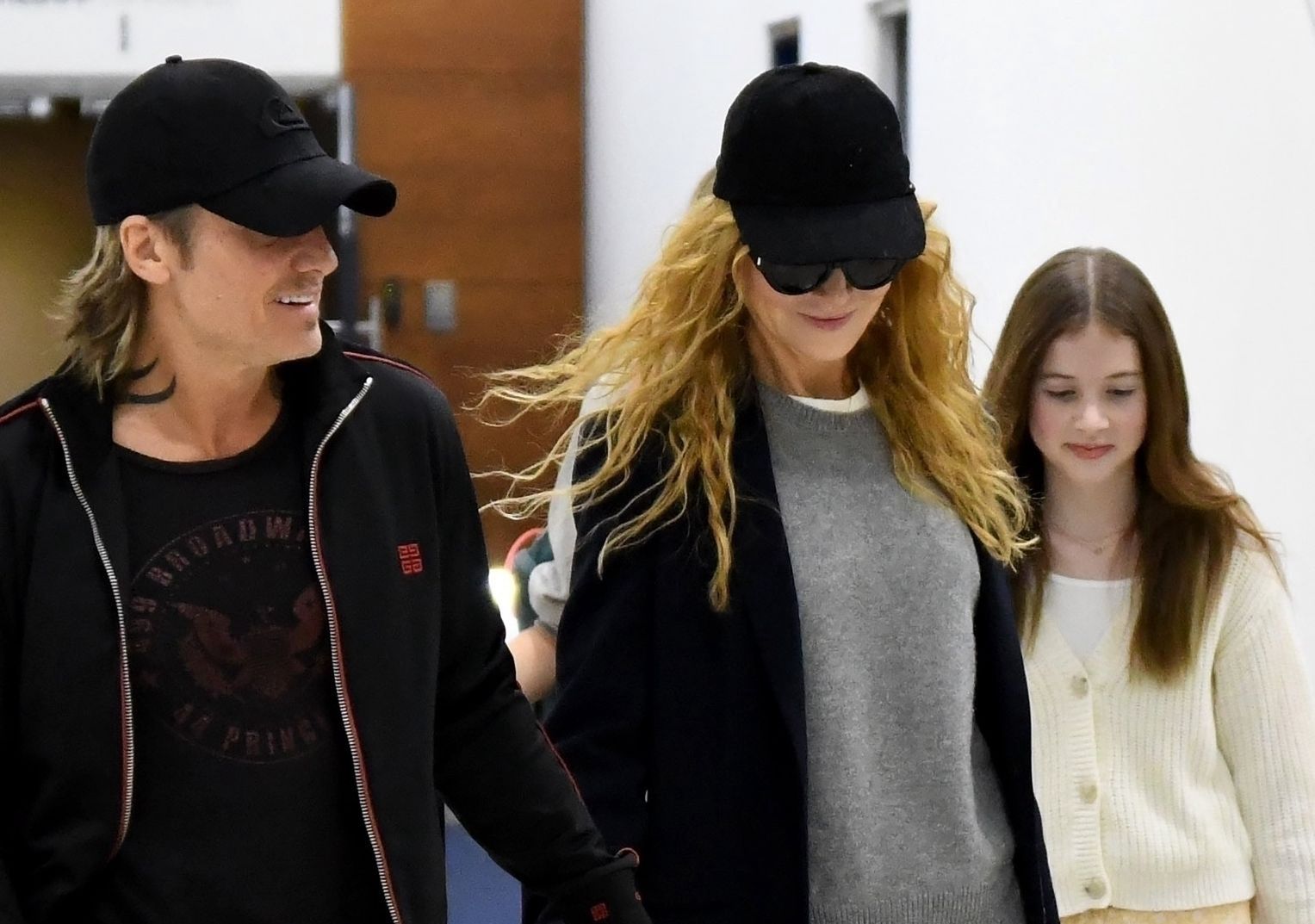 Nicole Kidman i Keith Urban z córkami: Sunday Rose Kidman-Urban oraz Faith Margaret Kidman-Urban