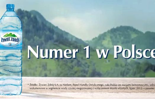 Woda Żywiec Zdrój reklamowana jako „numer 1 w Polsce” (wideo)