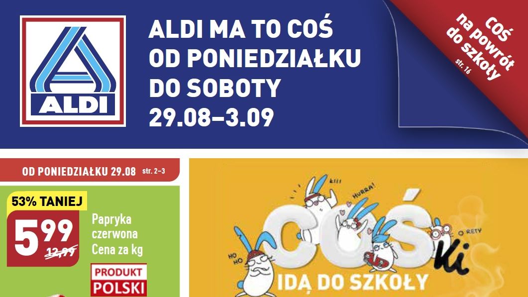 Aldi gazetka od 29.08 22 - poniedziałek 29 sierpnia
