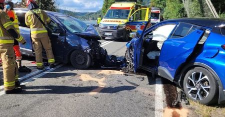 11 rannych. Lądowały dwa helikoptery po dramatycznym wypadku