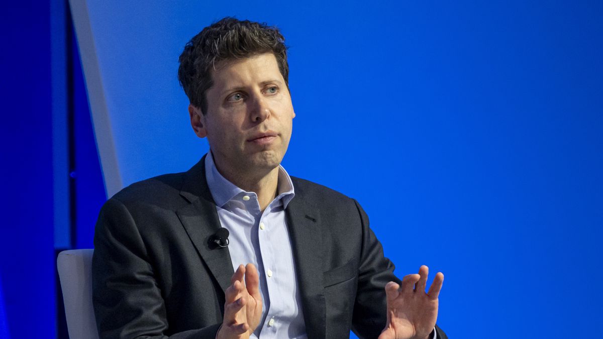 Sam Altman, chief executive officer of OpenAI, during the Asia-Pacific Economic Cooperation (APEC) CEO Summit in San Francisco, California, US, on Thursday, Nov. 16, 2023. Executives from large multinationals are converging on the sidelines of APEC in San Francisco this week for an audience with the Chinese president and other Asian leaders as long-frosty US-China relations show only tentative signs of warming. Photographer: David Paul Morris/Bloomberg via Getty Images