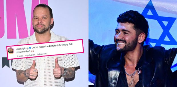 Michał Piróg uważa, że polskie jury ZASŁUŻENIE nagrodziło Izrael "dwunastką". "Dobra piosenka dostała dobre noty"