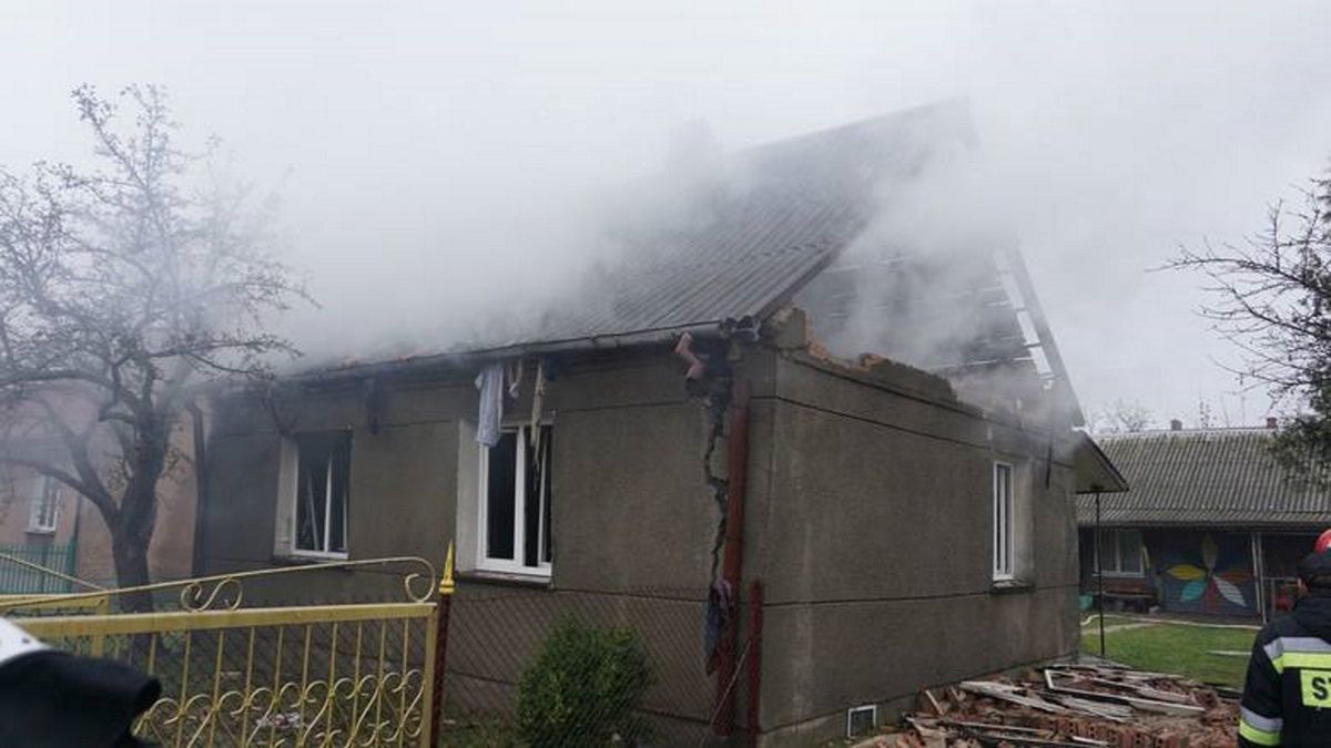 Wybuch gazu w Hajnówce