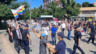 Szczecin: Wiece przeciw nielegalnej imigracji na pl. Adamowicza