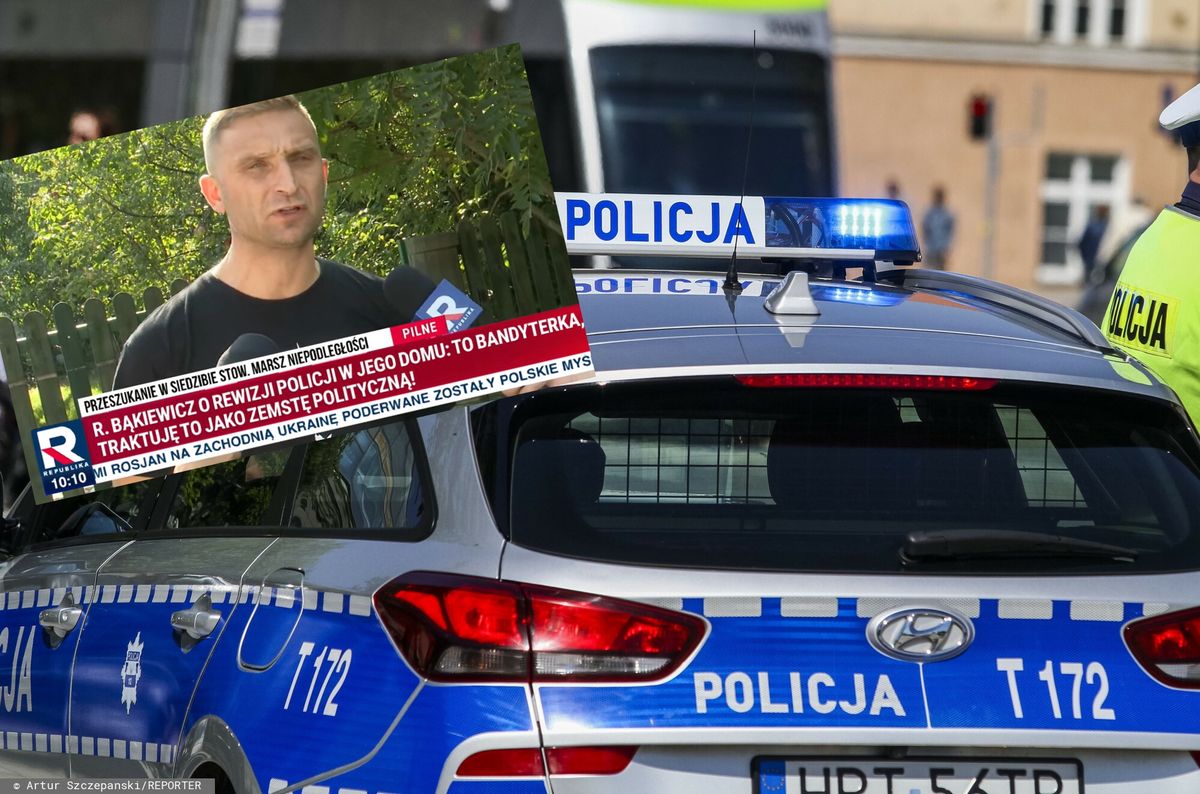 Bąkiewicz o akcji policji w jego domu: bandyterka