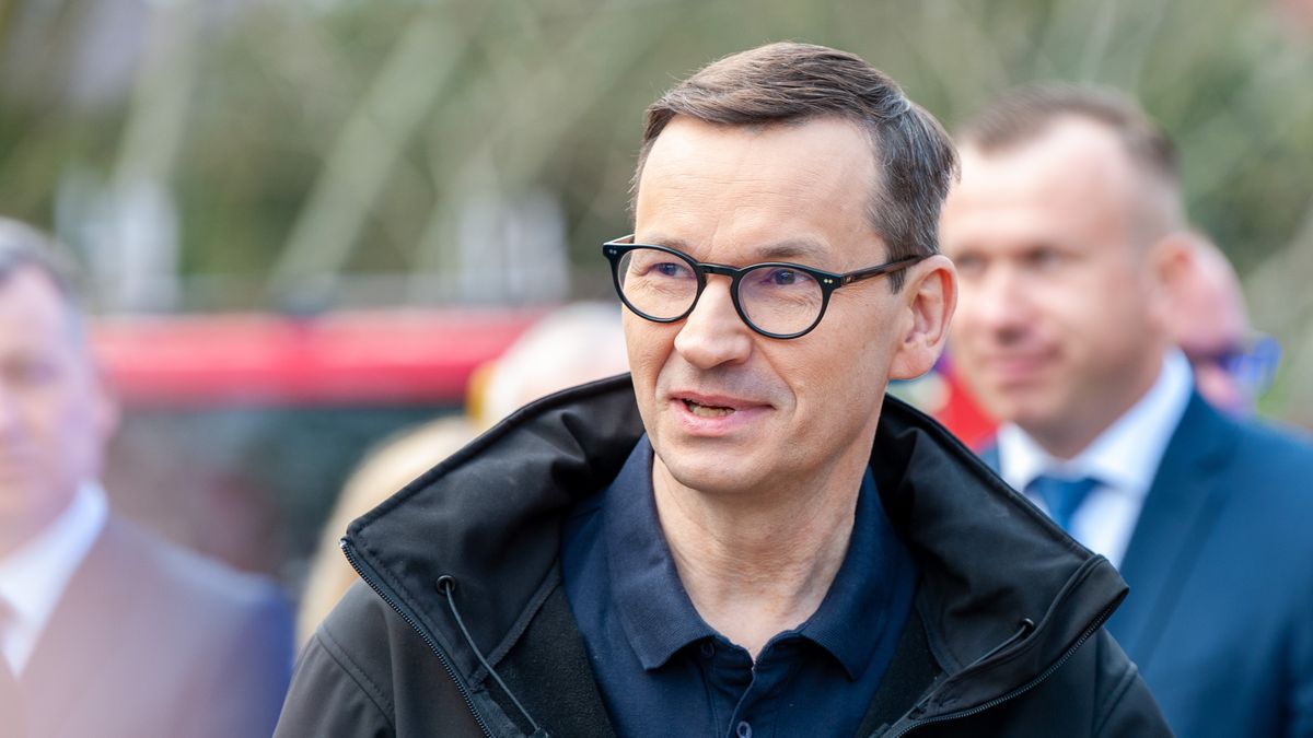 06.05.2022 WARSZAWA
WIZYTA PREMIERA MATEUSZA MORAWIECKIEGO W OSP KROCZEWO
N/Z PREMIER MATEUSZ MORAWIECKI
FOT MARCIN BANASZKIEWICZ / FOTONEWS