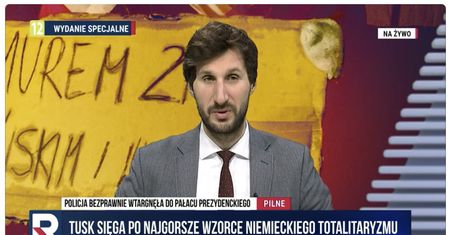 "Paski grozy" w TV Republika. Oto jak straszą Tuskiem