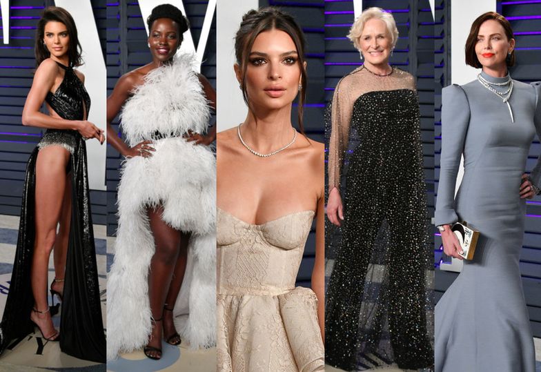 Afterparty "Vanity Fair": dostojna Charlize Theron, zakochany Nick Jonas i odsłonięte krocze Kendall Jenner