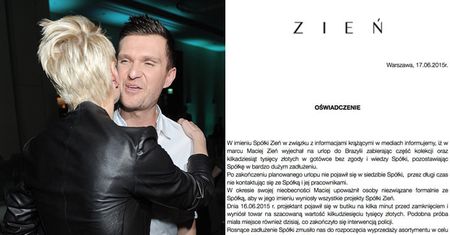 To KONIEC KARIERY Macieja Zienia?! "Wyniósł towar wart KILKADZIESIĄT TYSIĘCY ZŁOTYCH!"