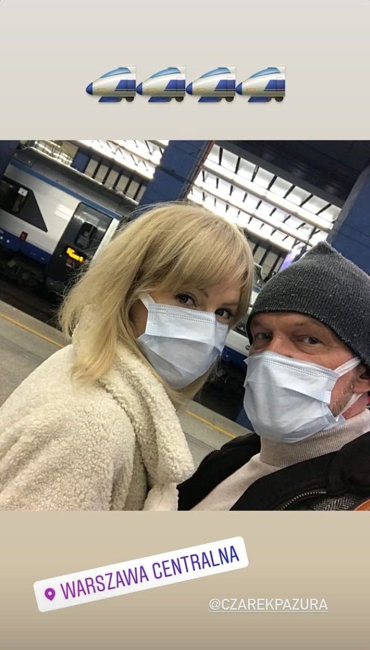 Edyta Pazura rozkoszuje się podróżą w PKP