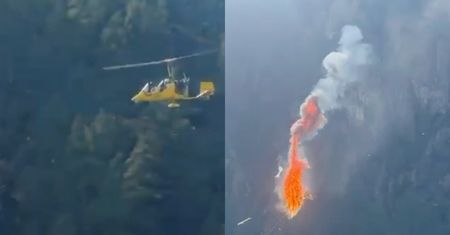 Nagrał katastrofę helikoptera w Piemoncie. Zginęły dwie osoby