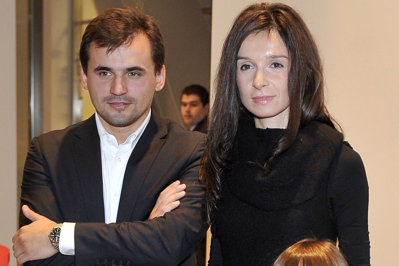 Marta Kaczyńska i Marcin Dubieniecki w listopadzie 2010 roku 