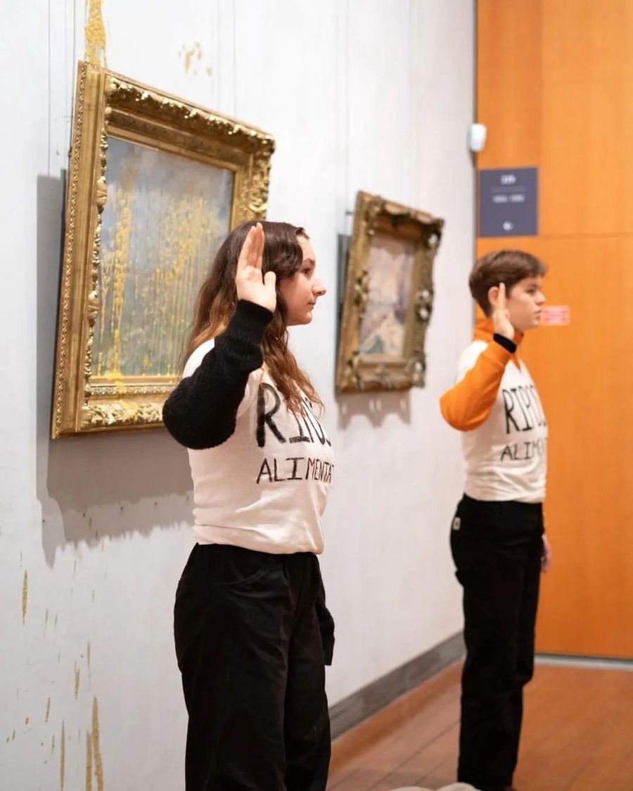 Aktywiści oblali zupą obraz Moneta