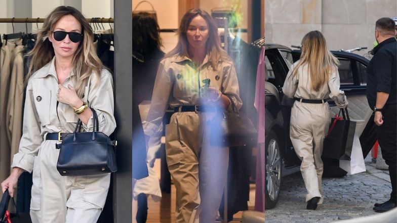 Joanna Przetakiewicz na zakupach w butiku
