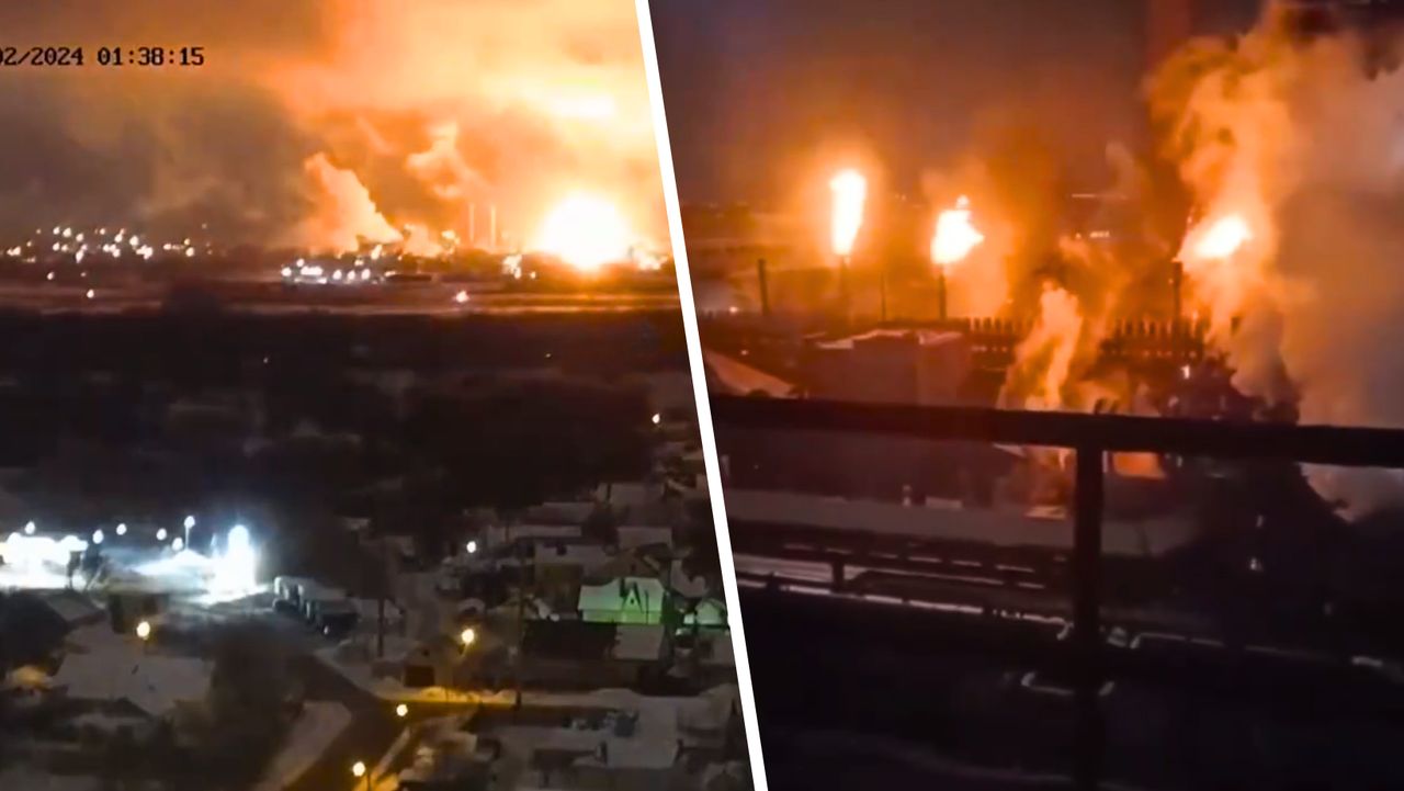 Drone collision triggers massive fire at strategic Novolipetsk Steel Plant in Russia