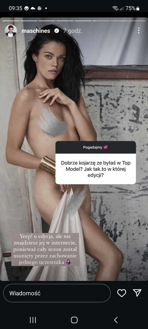 Agnieszka Skrzeczkowska nago w "Top model"