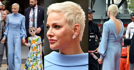 Szykowna księżna Monako wraca do formy na wyścigu Formuły 1 (ZDJĘCIA)