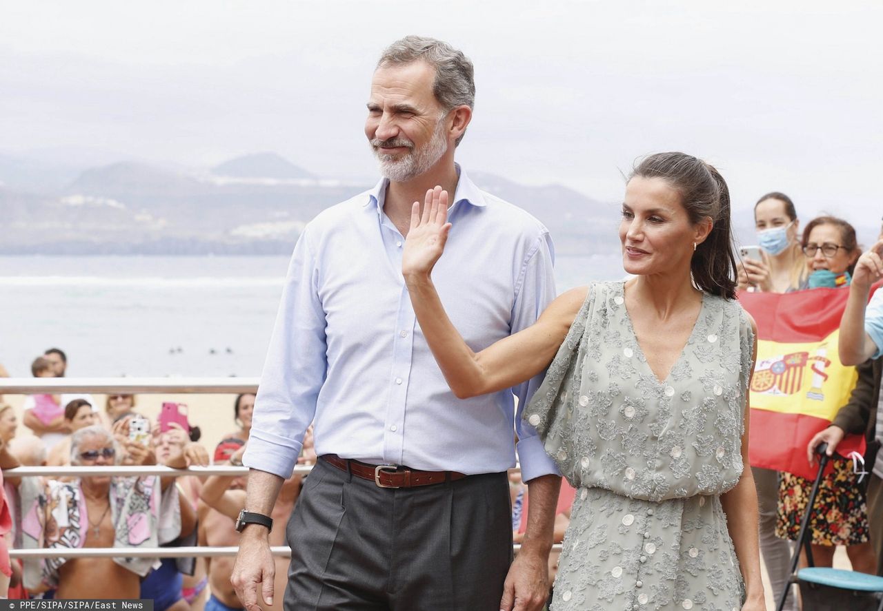 Hiszpańska para królewska odwiedziła Wyspy Kanaryjskie. Królowa Letizia zadała szyku