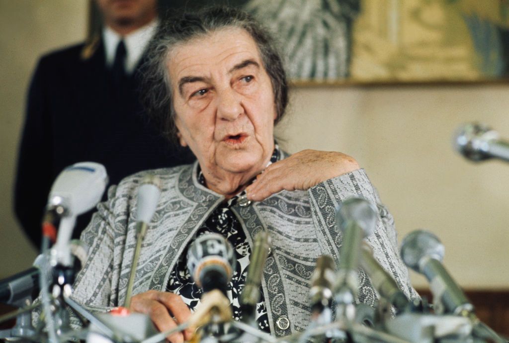 Golda Meir z wizytą we Strasbourgu w 1973 r.