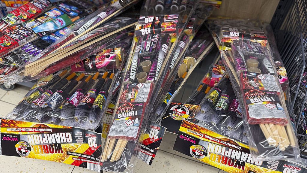 Fireworks on sale in Germany ahead of New Yearâs celebrations
BERLIN, GERMANY - DECEMBER 29: A view of fireworks, which have been the subject of public debate over calls for a ban, are being on sale in Berlin, Germany ahead of New Yearâs celebrations on December 29, 2025. (Photo by Halil Sagirkaya/Anadolu via Getty Images)
Anadolu
shop, market, fireworks