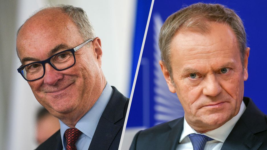 Włodzimierz Czarzasty z Lewicy i Donald Tusk z Koalicji Obywatelskiej