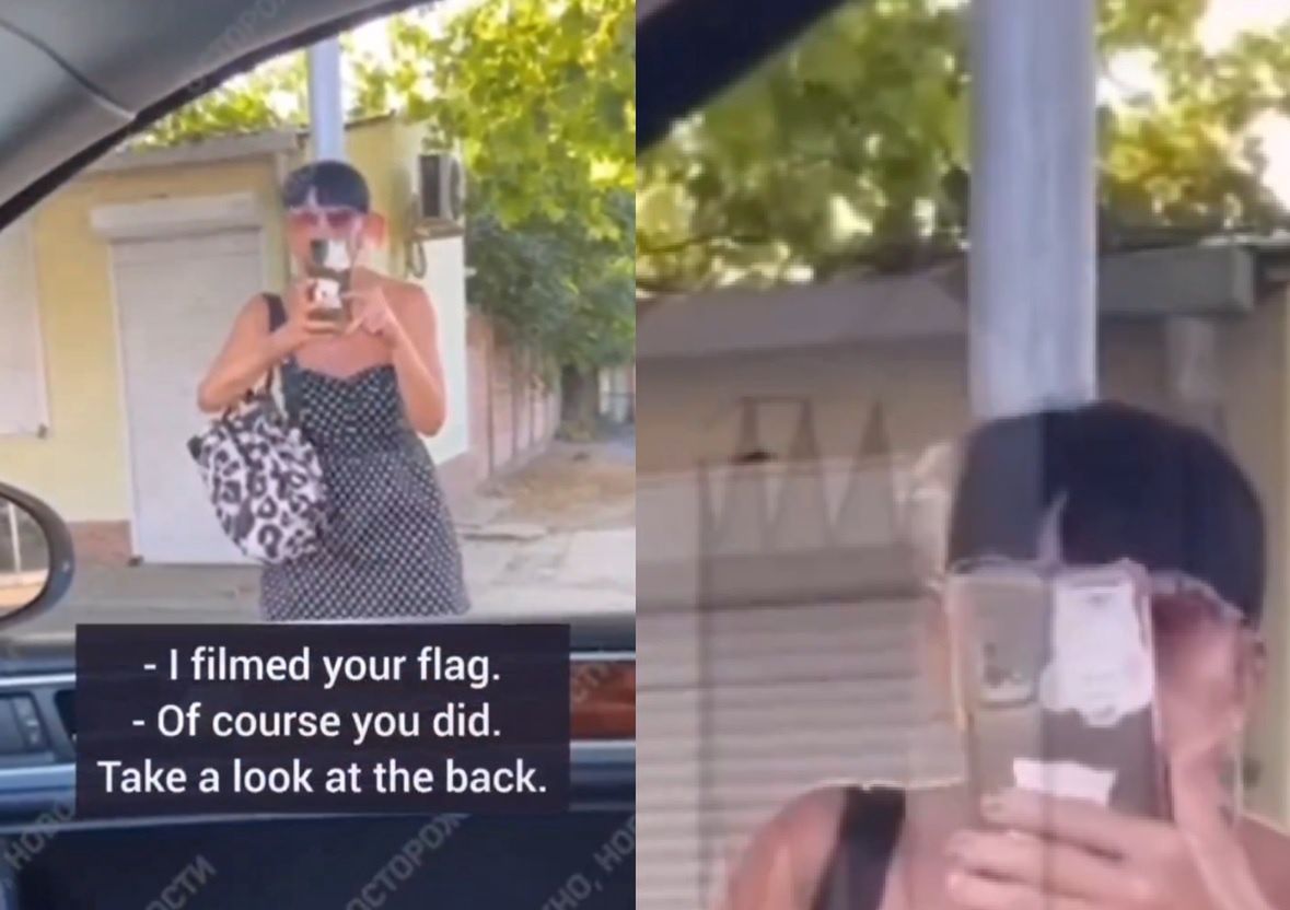 Russian woman's hate-filled rant over Tatar flag sparks outrage