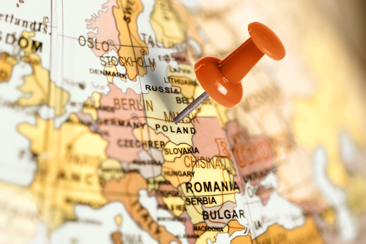 Znaleźliśmy mapę Polski bez nazw miast. Pomóż ją uzupełnić