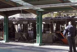 Terroryści podpalili pociąg w Atenach