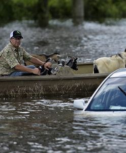 Prezydent Obama z wizytą u powodzian