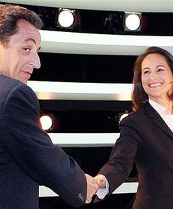 Ostre starcie Sarkozy - Royal przed kamerami TV