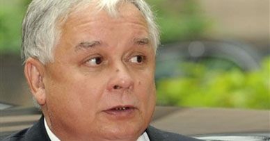 Lech Kaczyński na spotkaniu prezydentów w Nowym Sadzie