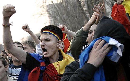 30 rannych w starciach z policją w Mołdawii